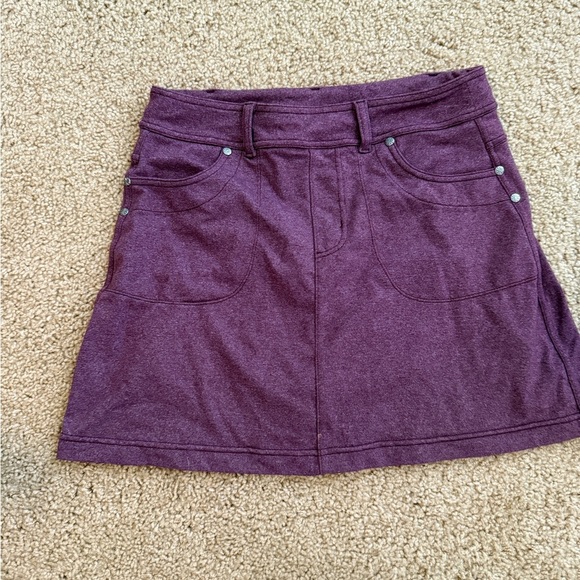 Athleta Purple A-Line Mini Skirt Casual - Picture 1 of 6